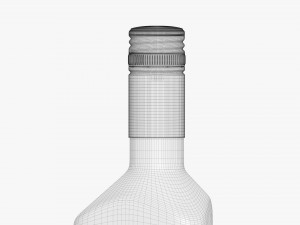 Whiskey Bottle 20 Model 3D