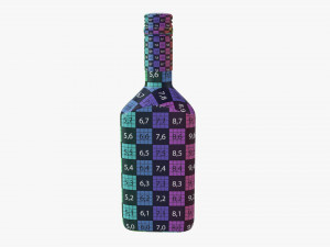 Whiskey Bottle 20 Model 3D