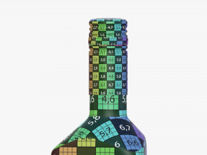 Whiskey Bottle 20 Model 3D