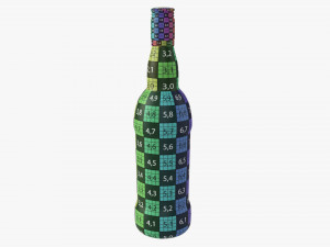 Whiskey Bottle 23 Model 3D