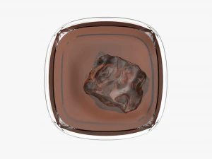 Whiskey Glass With Ice 3D Model