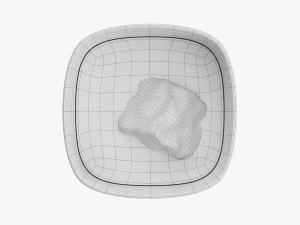 Whiskey Glass With Ice 3D Model