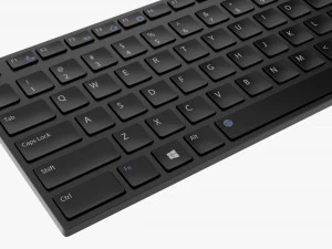 Teclado sem fio preto Modelo 3D