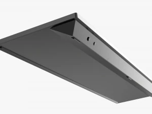 Teclado sem fio preto Modelo 3D