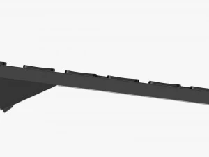 Teclado sem fio preto Modelo 3D