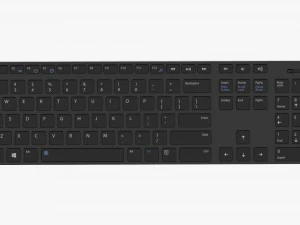 Teclado sem fio preto Modelo 3D