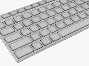 Teclado sem fio preto Modelo 3D