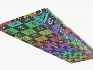 Teclado sem fio preto Modelo 3D