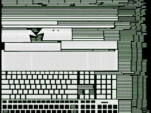 Teclado sem fio preto Modelo 3D