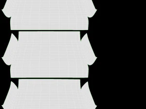 Teclado sem fio preto Modelo 3D