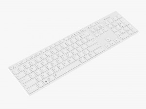 Wireless Keyboard White 3D Model
