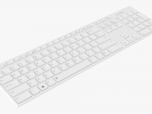 Wireless Keyboard White 3Dモデル