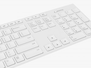 Wireless Keyboard White 3Dモデル
