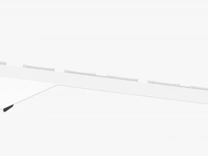 Wireless Keyboard White 3D Model