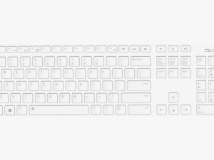 Wireless Keyboard White 3Dモデル