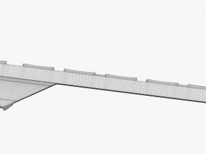 Wireless Keyboard White 3D Model