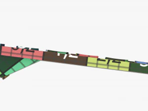 Wireless Keyboard White 3D Model