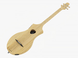 Acoustic 4-String Instrument 01 3D Model