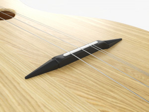 Acoustic 4-String Instrument 01 Modelo 3D