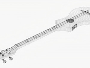 Acoustic 4-String Instrument 01 Modelo 3D