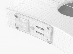 Acoustic 4-String Instrument 01 3D Model