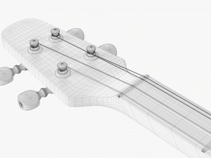 Acoustic 4-String Instrument 01 Modelo 3D