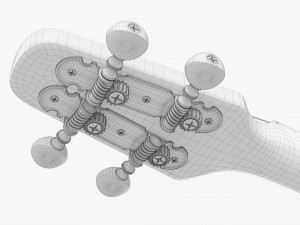 Acoustic 4-String Instrument 01 Modelo 3D