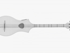 Acoustic 4-String Instrument 01 Modelo 3D