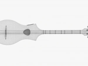 Acoustic 4-String Instrument 01 3D Model