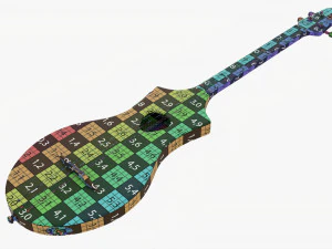Acoustic 4-String Instrument 01 3D Model