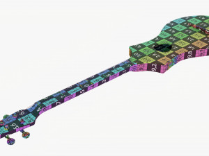 Acoustic 4-String Instrument 01 Modelo 3D