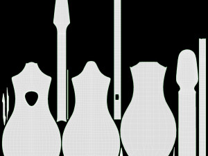 Acoustic 4-String Instrument 01 Modelo 3D