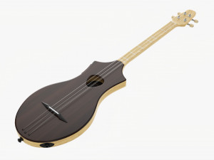 Acoustic 4-String Instrument 02 3D Model