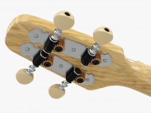 Acoustic 4-String Instrument 02 3D Model