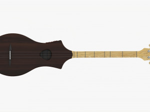 Acoustic 4-String Instrument 02 Modèle 3D
