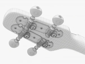 Acoustic 4-String Instrument 02 3D Model