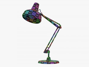 Adjustable Arm Desk Lamp 3D Model