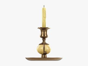 Candeliere Antico Con Maniglia Modello 3D