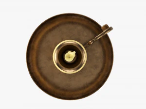 Candeliere Antico Con Maniglia Modello 3D