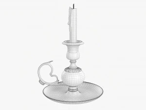 Candeliere Antico Con Maniglia Modello 3D