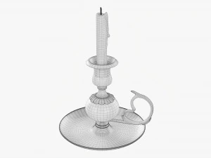 Candeliere Antico Con Maniglia Modello 3D