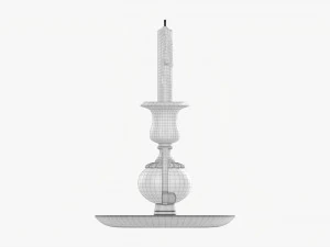 Candeliere Antico Con Maniglia Modello 3D