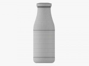 Barbecue Sauce In Glass Bottle 02 Model 3D