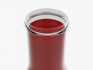 Barbecue Sauce In Glass Bottle 03 Modelo 3D