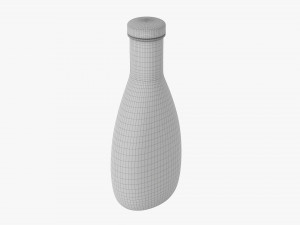 Barbecue Sauce In Glass Bottle 03 Modelo 3D