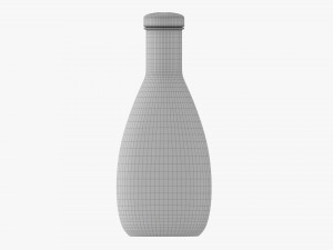 Barbecue Sauce In Glass Bottle 03 Modelo 3D