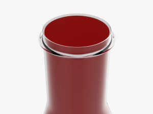 Barbecue Sauce In Glass Bottle 04 Model 3D