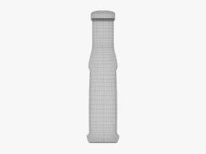 Barbecue Sauce In Glass Bottle 04 3D Model