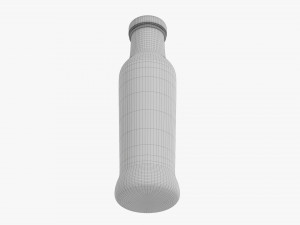 Barbecue Sauce In Glass Bottle 05 3D 모델