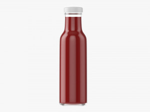 Barbecue Sauce In Glass Bottle 06 Modelo 3D